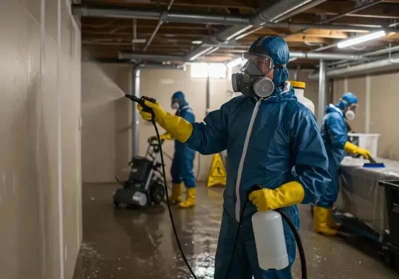 Basement Sanitization and Antimicrobial Treatment process in Rock Port, MO